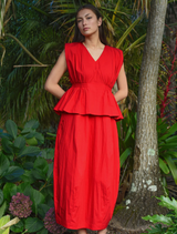 Pep In Your Step Dress - Red