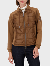 Quilted Jacket With Neoprene - Whisky
