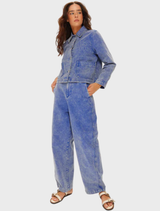 Hope Barrel Leg Pants - Indigo