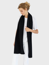 Pure Cashmere Scarf - Black