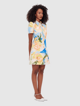 Brooke Mini Dress - Bouquet Print