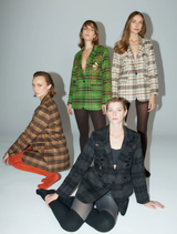 Kinsley Embroidered Wool Jacket - Green
