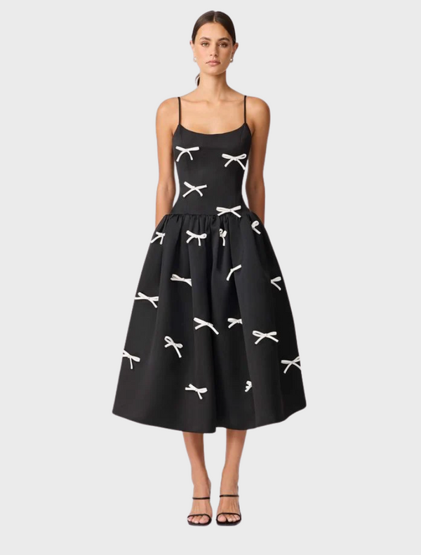 Ursula Midi Dress - Black