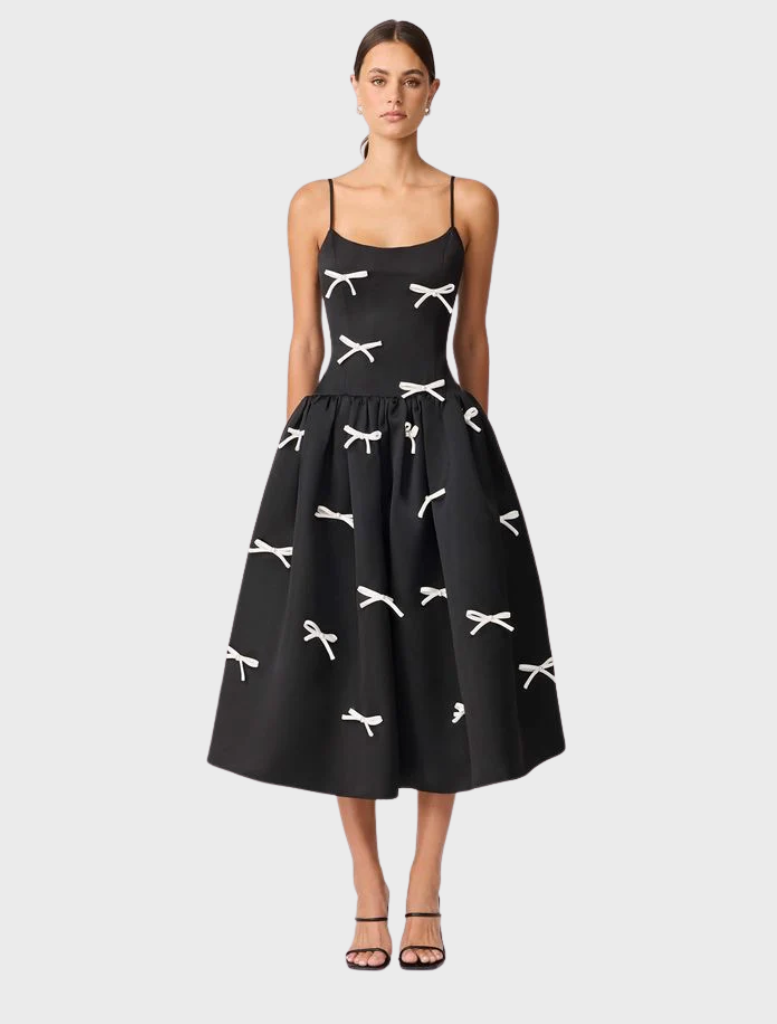 Ursula Midi Dress - Black