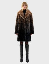 Boho Coat - Ombre Leopard
