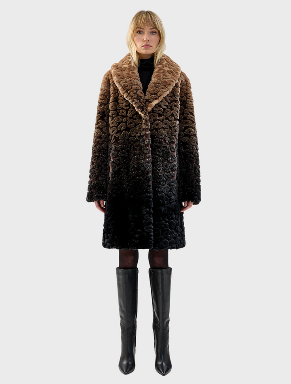 Boho Coat - Ombre Leopard