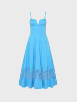 Montreux Midi Dress - Blue