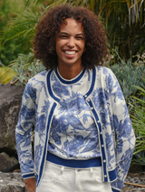 Feeling Blue-tiful Cardigan – Blue & White