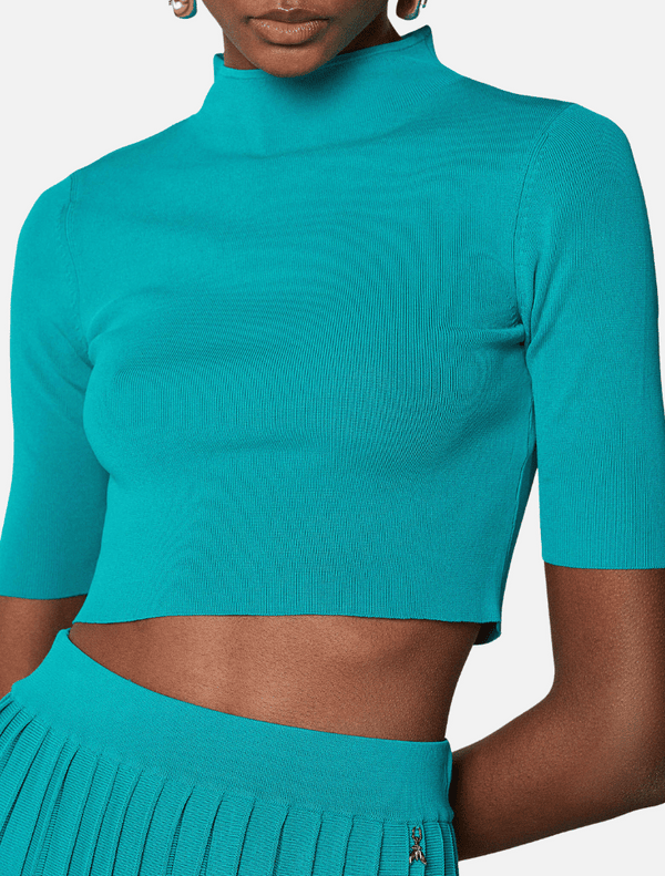 Maglie Cropped - Illusion Green