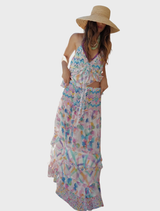 Jasmine Tiered Ruffled Skirt - Fairy Dust