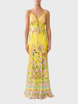 Bias Slip Dress With Lace Edge Detail - Lady Limonada
