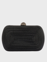 Martina  Rope Clutch - Black
