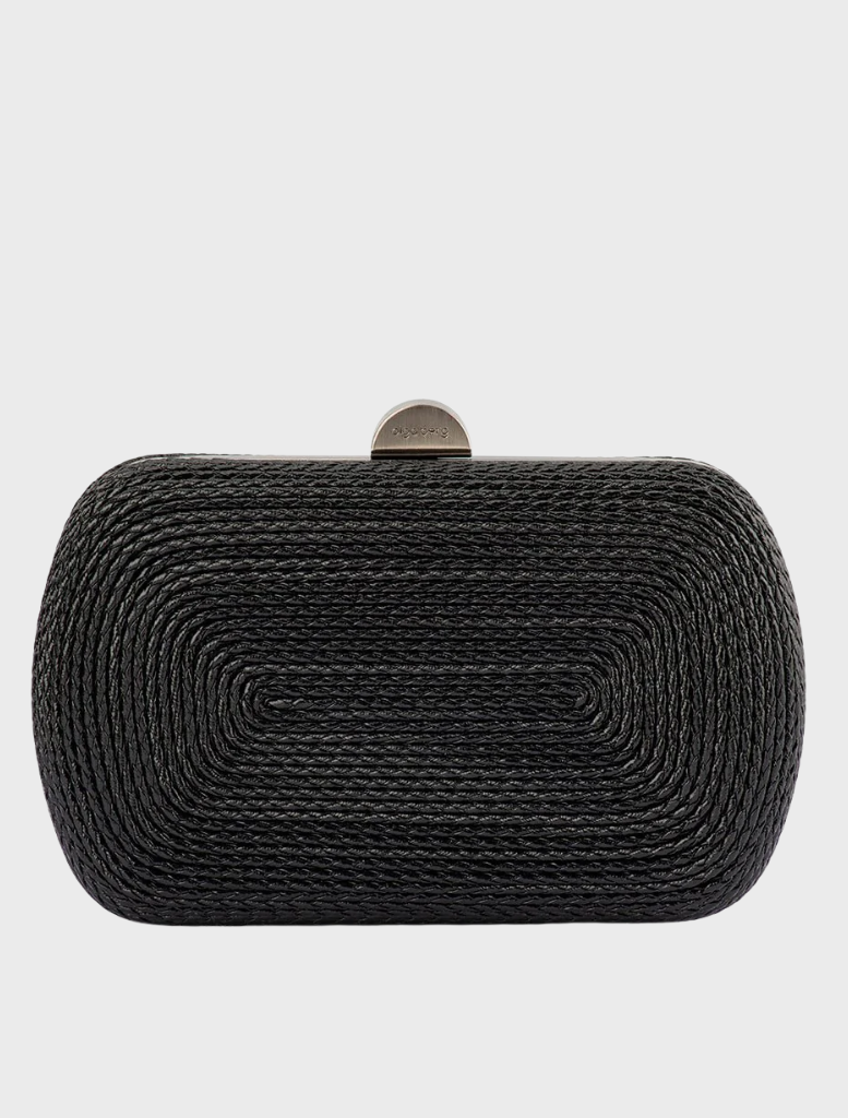 Martina  Rope Clutch - Black