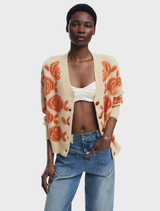 Thick Gauge Jacket - Floral Print