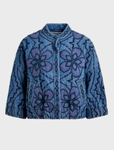 Jatropha Cotton Jacket - Nile Blue