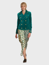 Daphne Velvet Jacket - Emerald