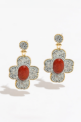 Pippa Earrings – Coral