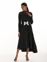 Knit Belt - Black/Silver
