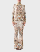 High Waisted Flared Trouser - Aranjuez Animalia