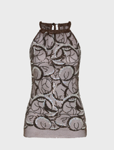 Monique Top - Chocolate Silver