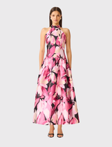 Lumiflora Halter Gown - Pink Floral