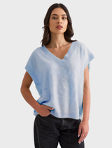 Gretta Vest - Mid Blue