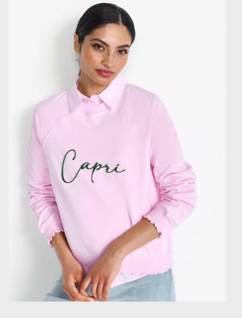 Sweater with lettering - Spring Blush