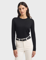 Fine Merino Crew - Black