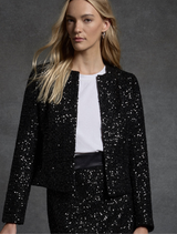 Kyra Cropped Jacket - Black