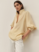 Tumbled Taffeta Resort Shirt - Sorbet