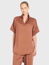Funnel Tunic - Cinnabar