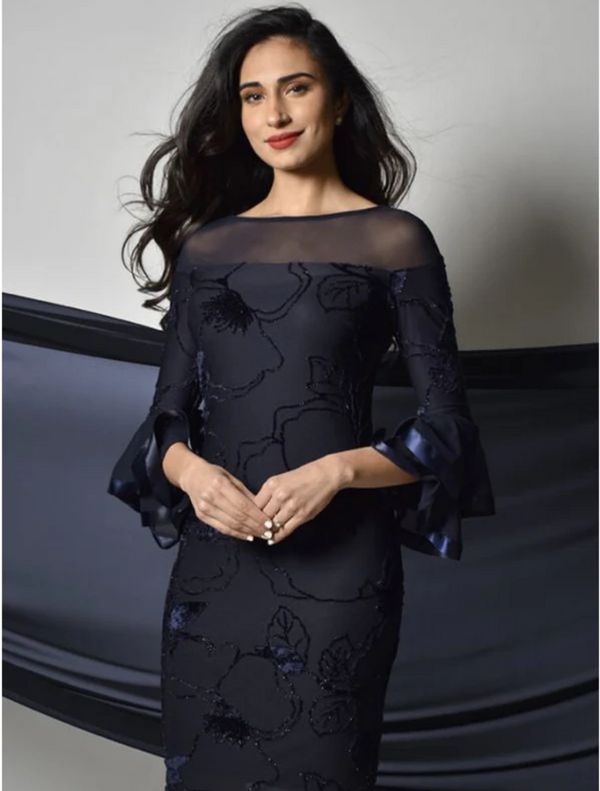 Knit Dress - Navy