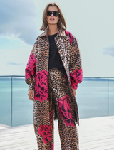 Boldly You Coat - Leopard Floral