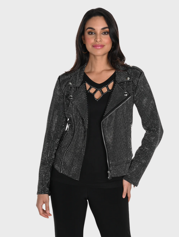 Knit Jacket - Black/Silver