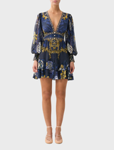 Button Front Frill Dress - Notes From The Blue Room