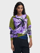 Thin Gauge Pullover - Floral Print