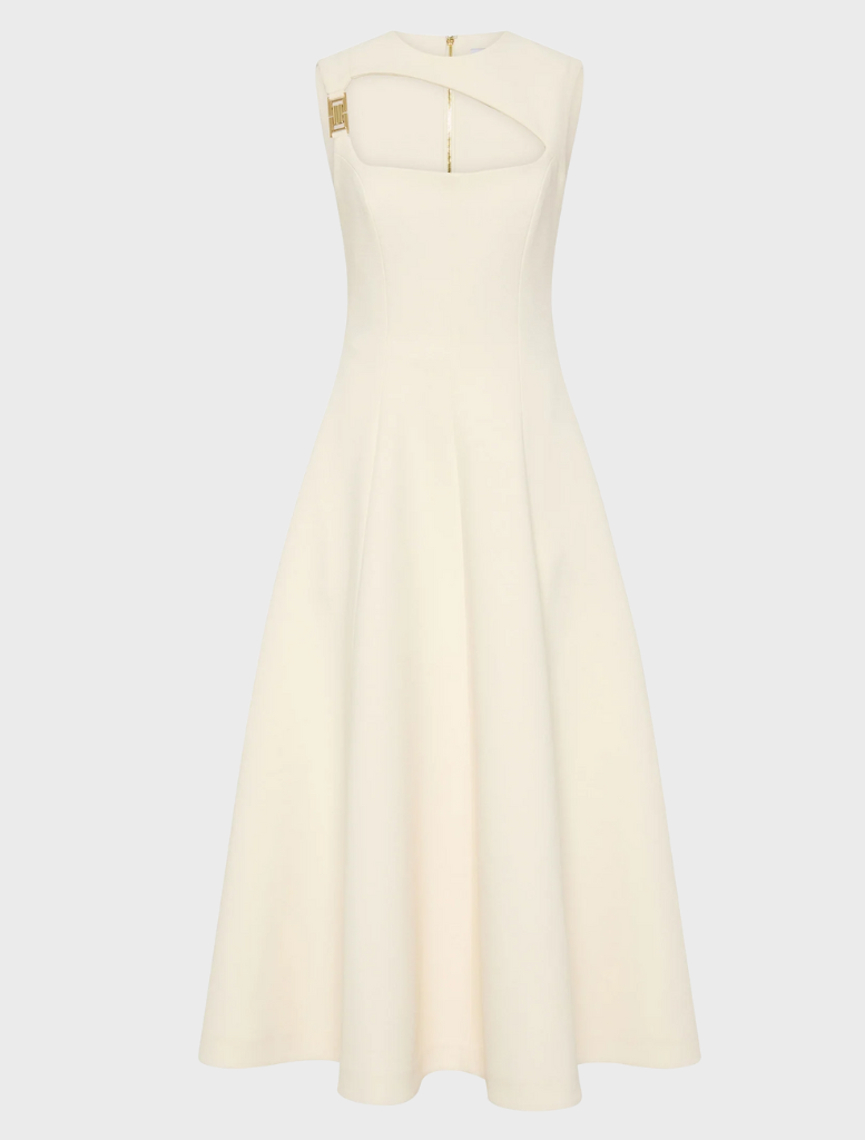 Freyja Midi Dress - Cream