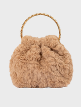 Phillipa Fur Top Handle - Natural