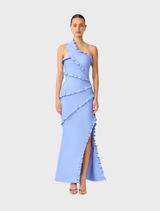 Floriana Asymmetric Gown - Brown