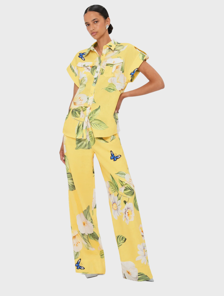 Catarina Blouse - Joie Print in Sunshine