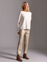 Woody Faux Leather Pants - Gold