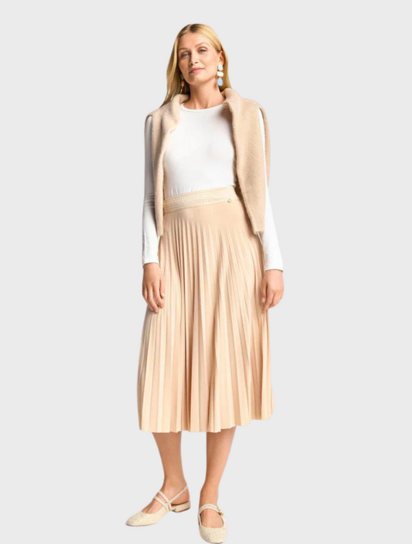 Pleated Skirt - Caffee Latte