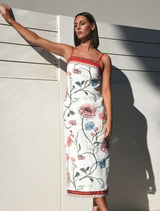 Threading On Sunshine Dress - White Floral