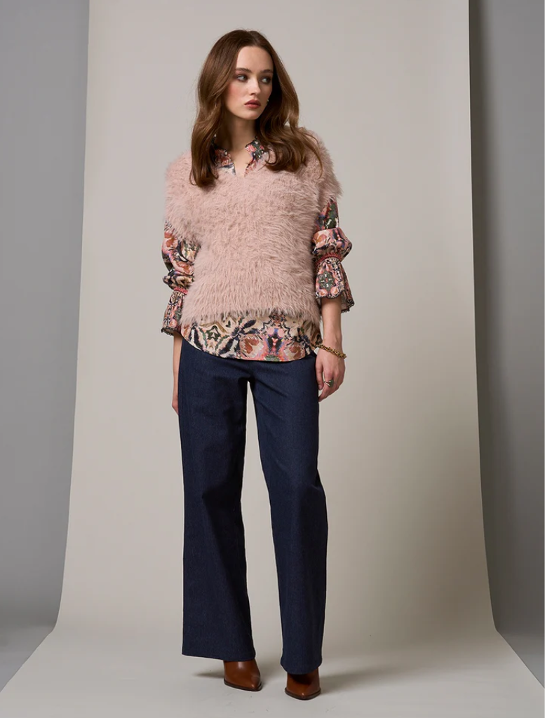 Birdie Vest - Blush