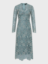 Tiffany V-Neck - Light Blue-Ivory