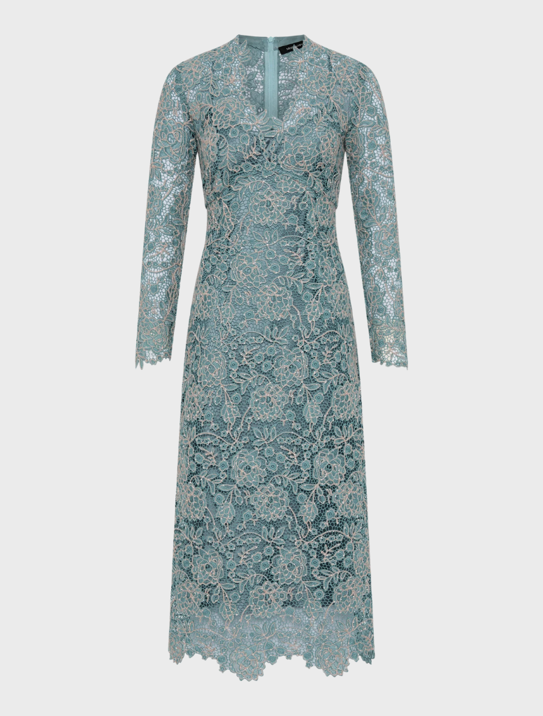 Tiffany V-Neck - Light Blue-Ivory