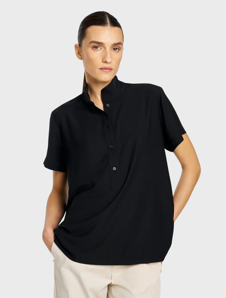Micro Denier Resort Top - Black