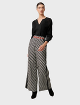 Willow Viscose Dobby Half Waist Panel Pant - Country Tapestry