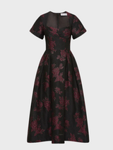 Florentina Midi Dress - Wine