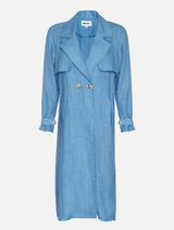 Chianti Trench Coat - Blue Bell